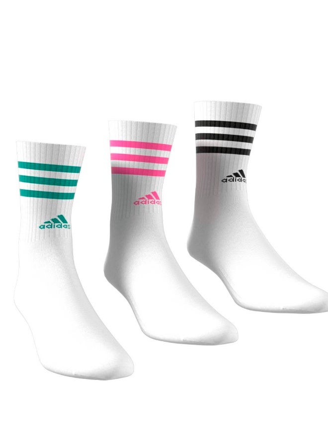 Adidas 3-Stripes Cushioned Crew Socks 3 Pairs - Image 5